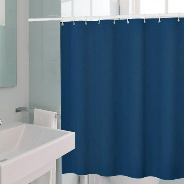 1x Waterproof Mouldproof Polyester Bath Shower Curtain Bathroom Decor With Hooks
